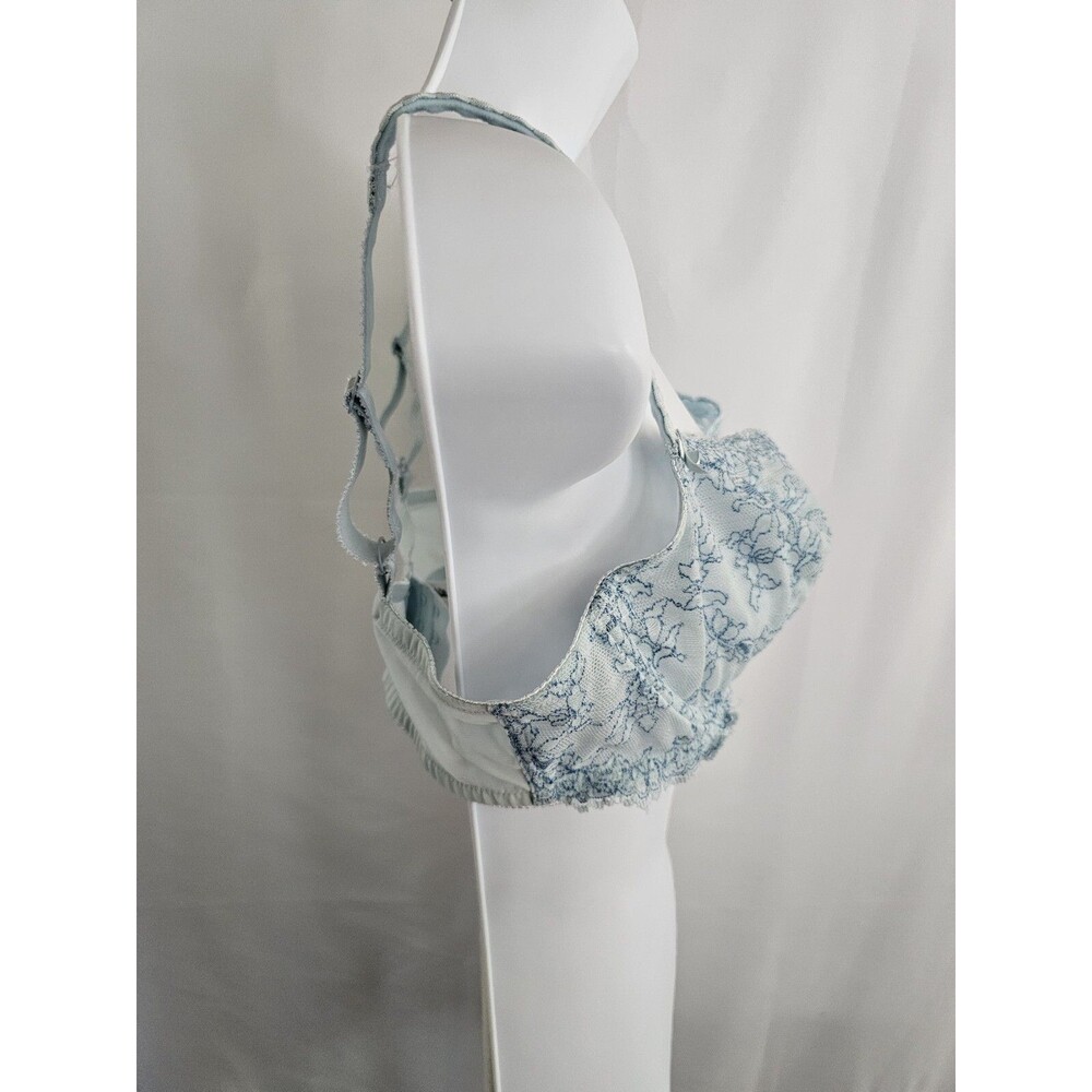 Felina Lingerie Bra Womens Blue Unpadded Underwire Style 5894 Size 38C - Picture 4 of 8